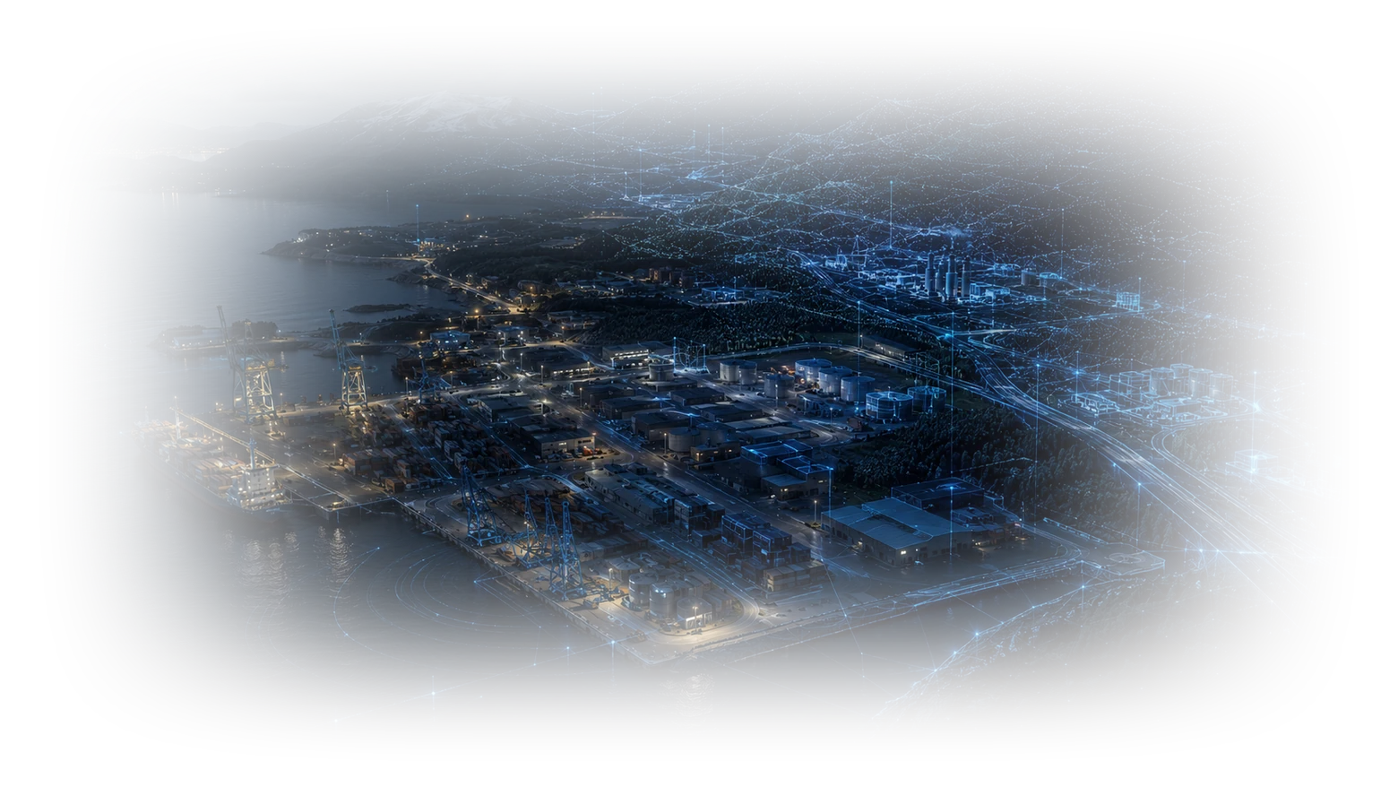 Site-wide behavioural data layered over a harbour